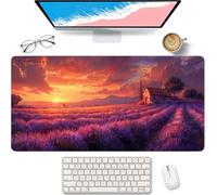 Red Large Mouse Mat 700x400x3mm, Sunset Gaming Mouse Pad XXL A-9928 | Mousepad with Anti-Slip Rubber Base, Improved Precision and Speed, Desk Mat for for Home Office Work, Gifts for Man