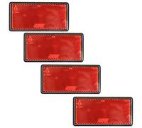 Red Large Rear Reflector 4 Pack Trailer Fence Gate Post Self-Adhesive TR212