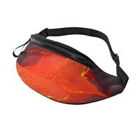 Red Lava Fanny Pack for Men Women Fashion Waist Packs Travel Crossbody Bag With Adjustable Strap Everywhere Belt Bag Waterproof Chest Bags Cycling Bum Bag Wallet