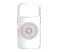Red Lava Mandala Geometry Sacred Gaia Art Case for iPhone 17 Pro