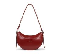 Red Leather Crossbody Bag with Zipper- female- Lancaster- Shoulder Bags- Red- ONE SIZE- Bags ONE SIZE