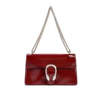 Red Leather Dionysus Shoulder Bag - female - Gucci - Shoulder Bags - Red - ONE SIZE - Bags ONE SIZE