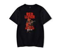 Red Leather Merch Get Out of My Head Tour Logo T-Shirt Women Men Fashion Casual Short Sleeve Tee (M,Black)