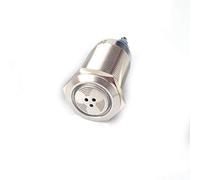 Red LED Buzzer 16mm/19mm/22mm LED Buzzer Metal Buzzer Pulse Waterproof Oil Band 12V-240V 4 Sizes Mini Connection Metal Alarm