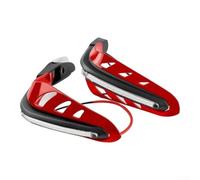Red LED Dirt Bike Handguards Turn Signal Covers | Blue light function, motocross style, for impact resistant, replaces broken units, simple mounting
