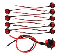 Red LED Marker Lights 10pcs PC Plastic Side Lamp for Vehicle