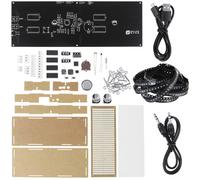 (Red) LED Music Spectrum Clock DIY Kit 512pcs LED SMD Welding Kit Electronic DIY Level Display Light Kit