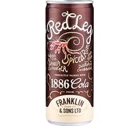 Red Leg Spiced Rum & Franklin & Sons Original Cola | 12 x 250ml Can Case | Premium Spiced Rum | Jamaican Ginger | All Natural Flavours |Big Bold Flavour | Take Anywhere