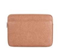 Red Lemon Canvas Artisan Premium Universal Laptop Sleeve 13.3" 13.3 Inch PU Leather Case Bag Briefcase Water-Resistant Shockproof for MacBook Air Pro Laptop Notebook Tablet (Light Brown)
