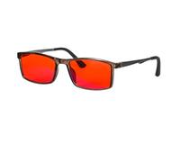 Red Lens Anti Blue Light Blocking Glasses - Eliminate Eye Strain, Sleep Better, Gaming Eyeglasses (Red Lens, C2)