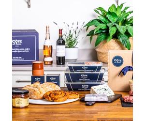 Red Letter Days Meal Delivery Box - Côte at Home Steak Date Night for Two People, Three-Course Meal Prepped & Ready to Cook