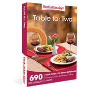 Red Letter Days Table for 2 Gift Voucher - 690 Dining Out Experiences Across the UK
