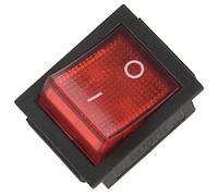 Red Light 4 Pin DPST ON/Off Snap in Rocker Switch 15A/250V 20A/125V AC 28x22mm