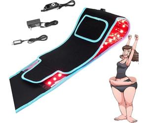 Red Light Belt, 660 * 850nm 105 LEDs for Burn Fat and Firm Skin, Five Levels Controllable Adjustable Plus Size for Women and Men, Power Bank Spport