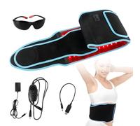 Red Light Belt, 660nm and 850nm Red Infrared Light Belt with Timer Setting, 5 Light Levels Adjustable Red Light Therapy Lamp for Legs, Back, Waist, Shoulders, Neck