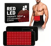 Red Light Belt, Red Light Belt for Body, Upgraded 5 Modes Near Infrared Light for Body Pain Relief, 660nm & 850nm Red Light Wrap with 5 Timers Adjustable, Portable Wrap for Legs, Back, Waist