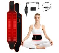 Red Light Belt with 210 LEDs, Near Infrared Light Belt for Legs, Back, Waist, Shoulders, Neck, 660nm and 850nm Red Light Wrap with 6 Timing Settings, 5 Light Modes, 2 Frequency Setting