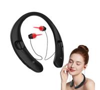 Red Light Ear Device, Neck Hanging Design with Adjustable Cord, 3 Intensity Levels, 30-Min Auto Timer, Wireless Earbuds Style with 3 Sizes Ear Tips for Daily Ear Care