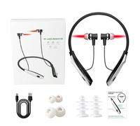 Red Light Earplugs, Tinnitus Relief Device, Neck-Suspending Irradiator, Rechargeable Ear Canal Irradiation, Soothing Sound, Comfortable Wear