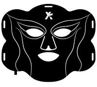 Red Light for Face, Near-Infrared Soft Lightweight Mask, Wireless Rechargeable Led Spectrum Mask with Timing Function at Home &Travel (Black A)