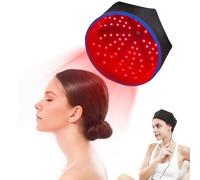 Red Light Hair Growth Cap, Red Light Therapy Hat, 660nm 850nm Dual-Wavelength Hair Growth Cap with 120 LEDs, Strengthen Hair Roots Scalp Care Relieve Fatigue Deep Hair Follicle Promoting,Black