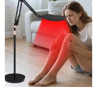 Red Light Lamp, 660nm 850nm 940nm Infrared Lamp with Timer, Brightness Adjustable, 360° Rotating