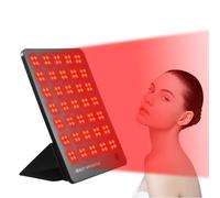 Red Light Lamp Panel,140LEDs Rechargeable Infrared Light Panel with 4 Wavelengths (415nm-850nm) and 7 Modes,Portable Red Lights Lamp for Home Use