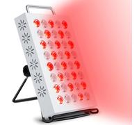 Red Light Lamp Panel, 660 & 850 Infrared Light with Bracket, 5 Brightness & 10/20/30Min Timer, 36W Red Light for Home/Office Use
