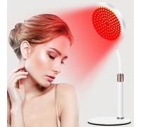 Red Light Lamp with Base, 940nm&850nm&660nm Infrared Light Lamps with 15/30/45 Mins Timer, 9 Level Brightness, 3-in-1 Chip & Gooseneck Design, 100LED Red Lights Lamp for Home Use