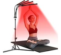 Red Light Lamp with Stand, Hottoerak 180LEDs Red Light with Timer, Near Infrared Light Lamp (660nm & 850nm)