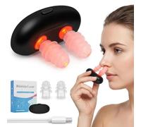 Red Light Nasal Therapy Device for Sinus Relief and Dry Nose Portable Infrared Nasal Dilators for Home Use USB Rechargeable Anti Snoring Devices with 3 Adjustable Settings