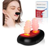 Red Light Nasal Therapy Device, Portable Red Light Nasal Therapy Instrument for Daily Breathing Comfort, USB Rechargeable Nasal Soothing System with 3 Modes, Infrared Nasal Therapy for Home & Travel