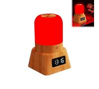 Red Light Night Ligh-t Lamp for Sleeping, Red Night Light Desk Lamps with 670nm Wavelength, Touch Remote Control, for Sleep Lamp, Supported by Science, for Deep