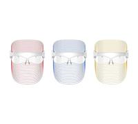 Red Light Therapeutics for Face,7 Color Light Therapy LED Face Mask, Rechargeable Photon Blue & Red Light Shield (D)