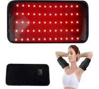 Red Light Therapy Arm Bands, 660nm & 850nm Wearable Red Light Wrap, Dual Therapy Belt for Arms, Back, Shoulders & Waist, Portable Infrared Body Wrap Massager Pad for Men & Women, Black