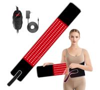 Red Light Therapy Belt, Upgraded Infrared Light Therapy Wrap for Body Waist Shoulder Back Muscle Pain Relief, 150LEDs Beads(660/880) nm, Timer Remote Control Grey