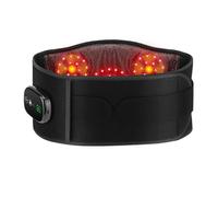 Red Light Therapy Belt with Heat & Vibration Massage, 5 Temp & 5 Modes, 5000mAh Portable Heating Pad for Back, Shoulder, Abdomen, Leg Pain Relief