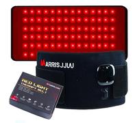 Red Light Therapy Belt,with Rechargeable Battery,3-in-1 light-660nm Red & 850nm &940nm Infrared Therapy Belt for Waist Belly Pain Relief Women Men at Home (RYZNYD01-BLACK)