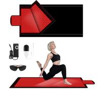 Red Light Therapy Blanket Panel, 2570 LEDs Dual Full Body Mat with 660nm & 850nm Wavelength, Low EMF, Adjustable Timer & Intensity for Pain Relief