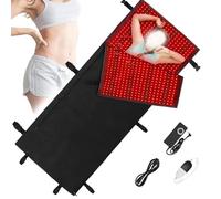 Red Light Therapy Blanket for Full Body, 2520pcs LEDs Red Light Therapy Mat with Timer, Red Light Mat Heating Pad for Shoulder Waist Pain Relief Full Body The-rapy