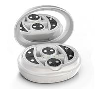 Red Light Therapy for Eyes, Portable EMS Under-Eye Massager Patches, 2 Modes Adjustment, 10 Min Auto-Off, Relieve Eye Strain, for Anti-Aging, Eye Bags,Skin Firming & Radiant Glow (#B)