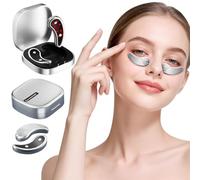 Red Light Therapy for Eyes, Portable Under Eyes Red Light Therapy Device, Under-Eye Massage Patches with EMS Gentle Pulse for Tired Eye, Reduce Dark Circles and Puffiness