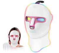 Red Light Therapy for face - 7-1 Color LED Facial Light Therapy for Face and Neck, Reduces Wrinkles and Brightens Skin, Wireless, Portable, Rechargeable, Suitable for Home or Travel Use