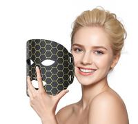 Red Light Therapy for Face Care: 7 Modes Skincare with Timing Function Suitable for Home Travel Yoga - Portable Lightweight Led Facial Skin Mask Lights Therapy as a Gift for Women Birthday Christmas