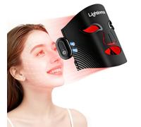 Red Light Therapy for Face，Portable Wireless Under-Eye Red Light Therapy Mask for Eyes with NIR, 5 Light Modes with Timing Function, Rechargeable Eye Mask for Home Skincare