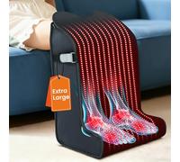 Red Light Therapy for Feet & Legs - 2026 Upgraded Device with 480 LEDs, 3-in-1 Chips, Extra-Large Infrared Wrap, 5 Modes, Adjustable Timer, Perfect Gift for Men & Women, 11.8" × 15.7" × 25.5"