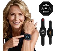 Red Light Therapy for Hand Wrist, 650nm Visible Light Wristband with 4-Level Adjustment, Wearable Design for Elderly Parents to Ease Muscle Tension & Hand Care, Home Use