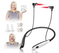 Red Light Therapy for Nose & Ears Neck Hanging Ear Irradiator 650nm Best Ear Ringing Medicine with Ear Canal Silicone Cover and Nasal Silicone Sleeve 2 in 1 Nose & Ears Kit