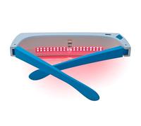 Red Light Therapy Glasses, 670 nm, supports eye comfort, visual wellness and eye health, portable light therapy glasses, improves vision, reduces eye strain (red)
