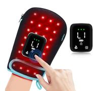 Red Light Therapy Gloves for Hands, 100LEDs Red & Near-Infrared, Dual Wavelength 660nm & 850nm, 5 Modes, Wireless, Rechargeable 5000mAh Battery, for Hand & Wrist Treatment